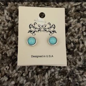 Boutique Turquoise Western Earrings